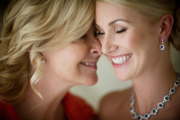 wedding photo by J Garner Photography, mother and daughter, beautiful bride